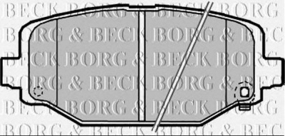 BORG & BECK bbp2341 -  Комплект тормозных колодок, дисковый тормоз